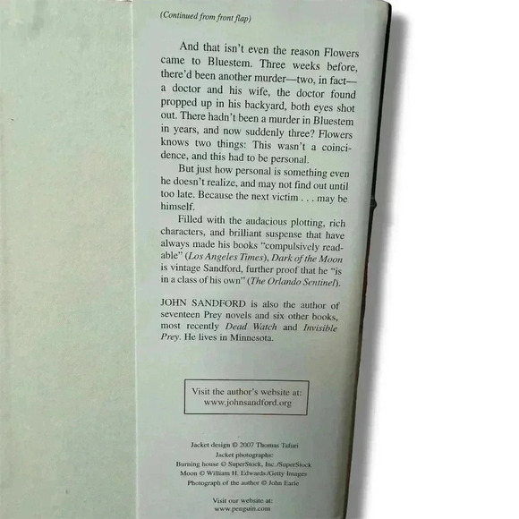 Dark of the Moon by John Sandford Hardcover Novel 2007 Fiction - Picture 5 of 5